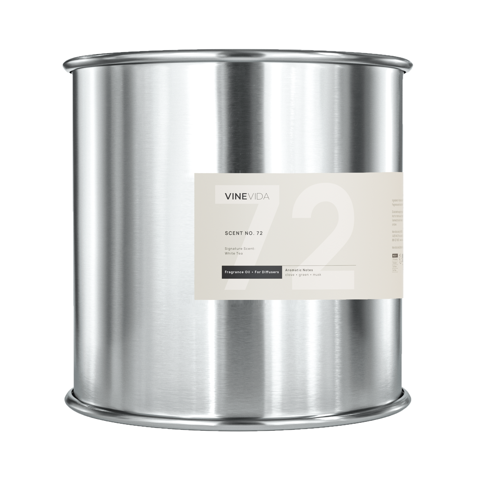 NO. 72 Fragrance Oil for Cold Air Diffusers - White Tea