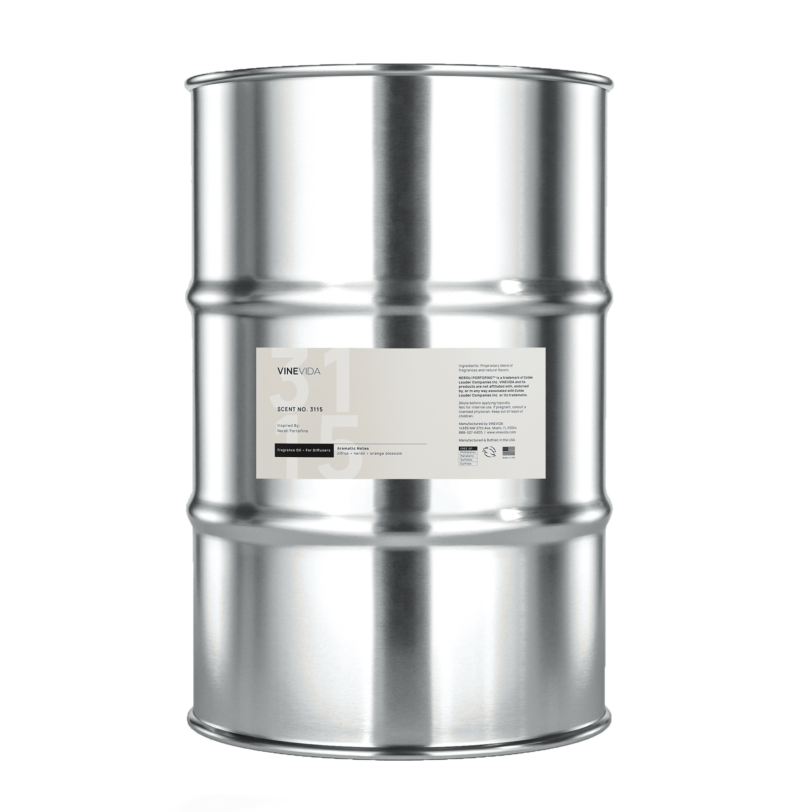 NO. 3115 Fragrance Oil for Cold Air Diffusers - Inspired by: Neroli Portofino by Tom Ford - Drum