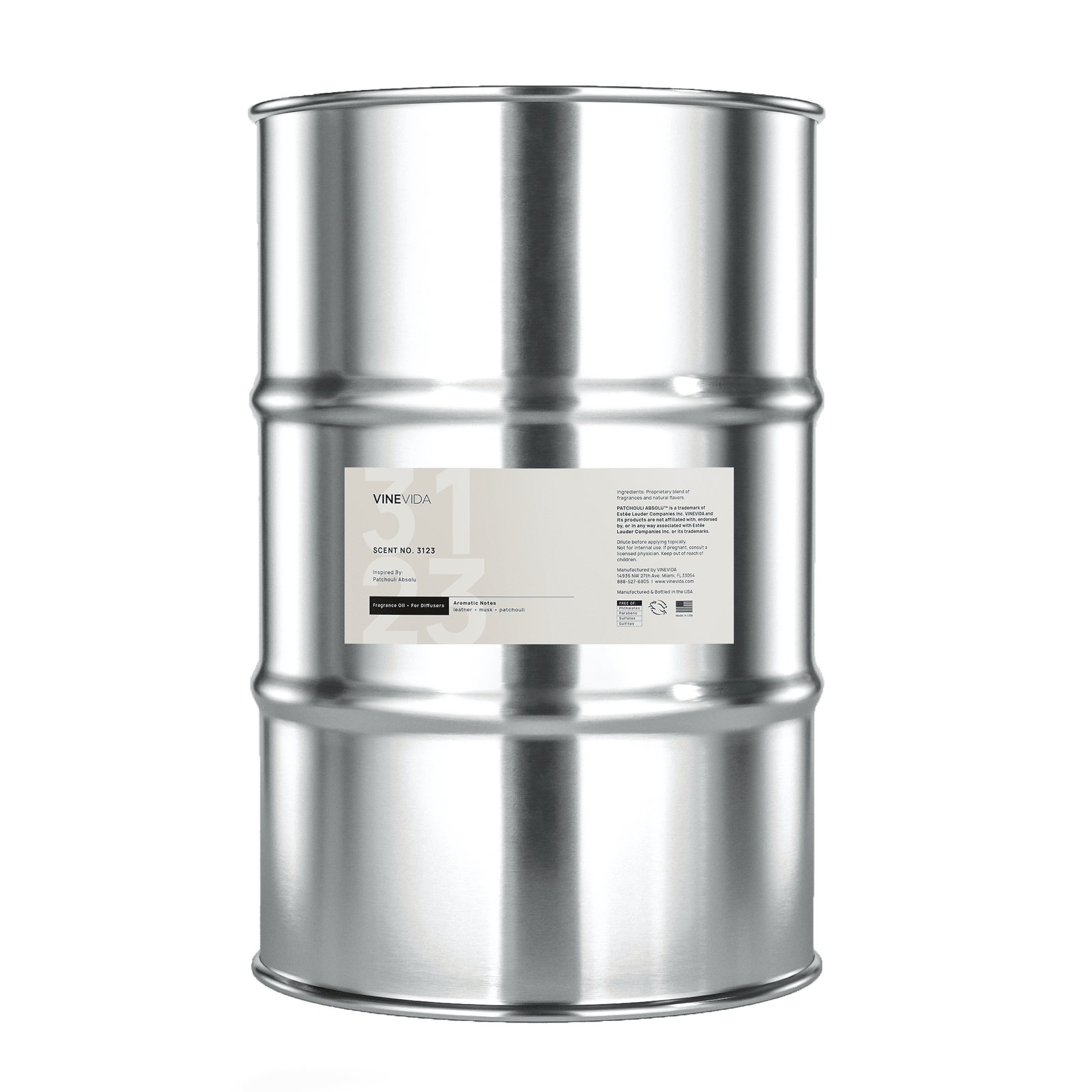 NO. 3123 Fragrance Oil for Cold Air Diffusers - Inspired by: Patchouli Absolu by Tom Ford - Drum