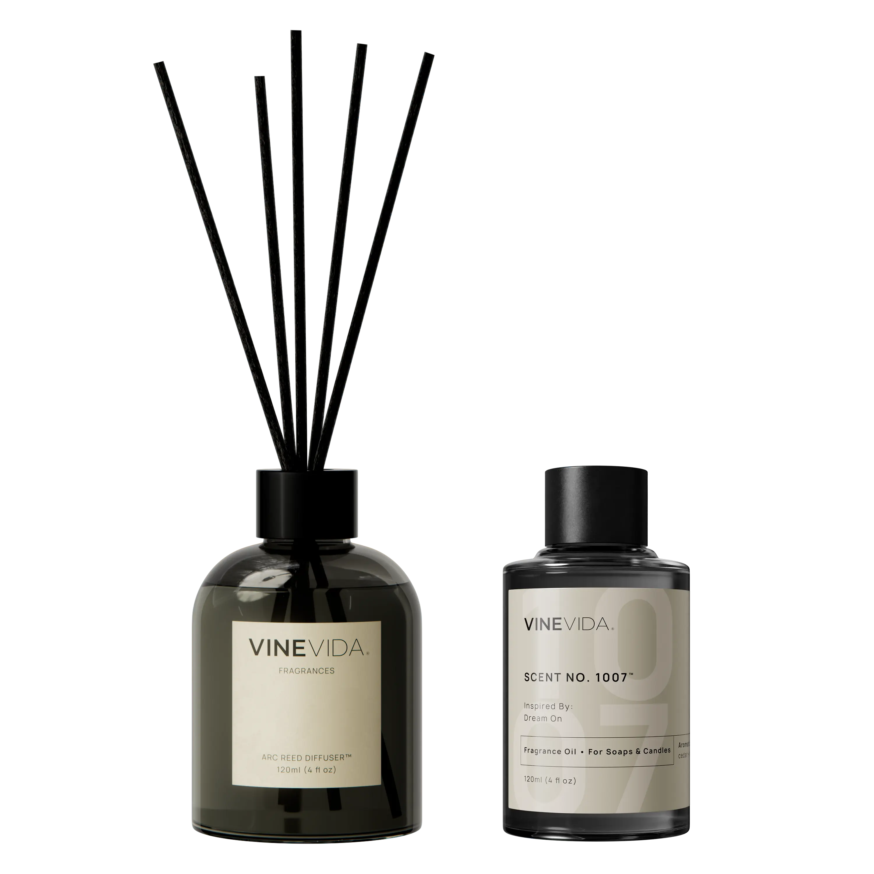 NO. 1007 Reed Diffuser - Inspired by: Dream On & Westin Hotels Arc Black 120 mL