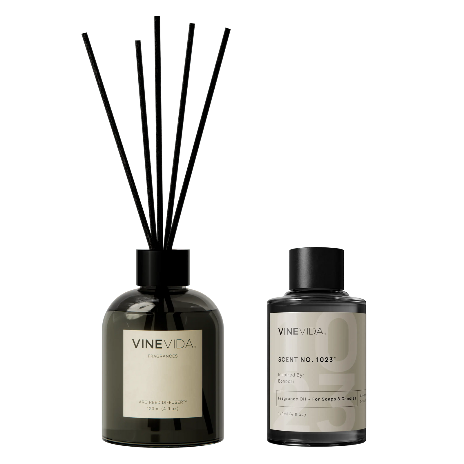 NO. 1023 Reed Diffuser - Inspired by: Bonbori by Aroma360 Arc Black 120 mL