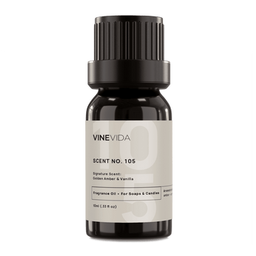 NO. 105 Fragrance Oil for Soaps & Candles - Golden Amber & Vanilla