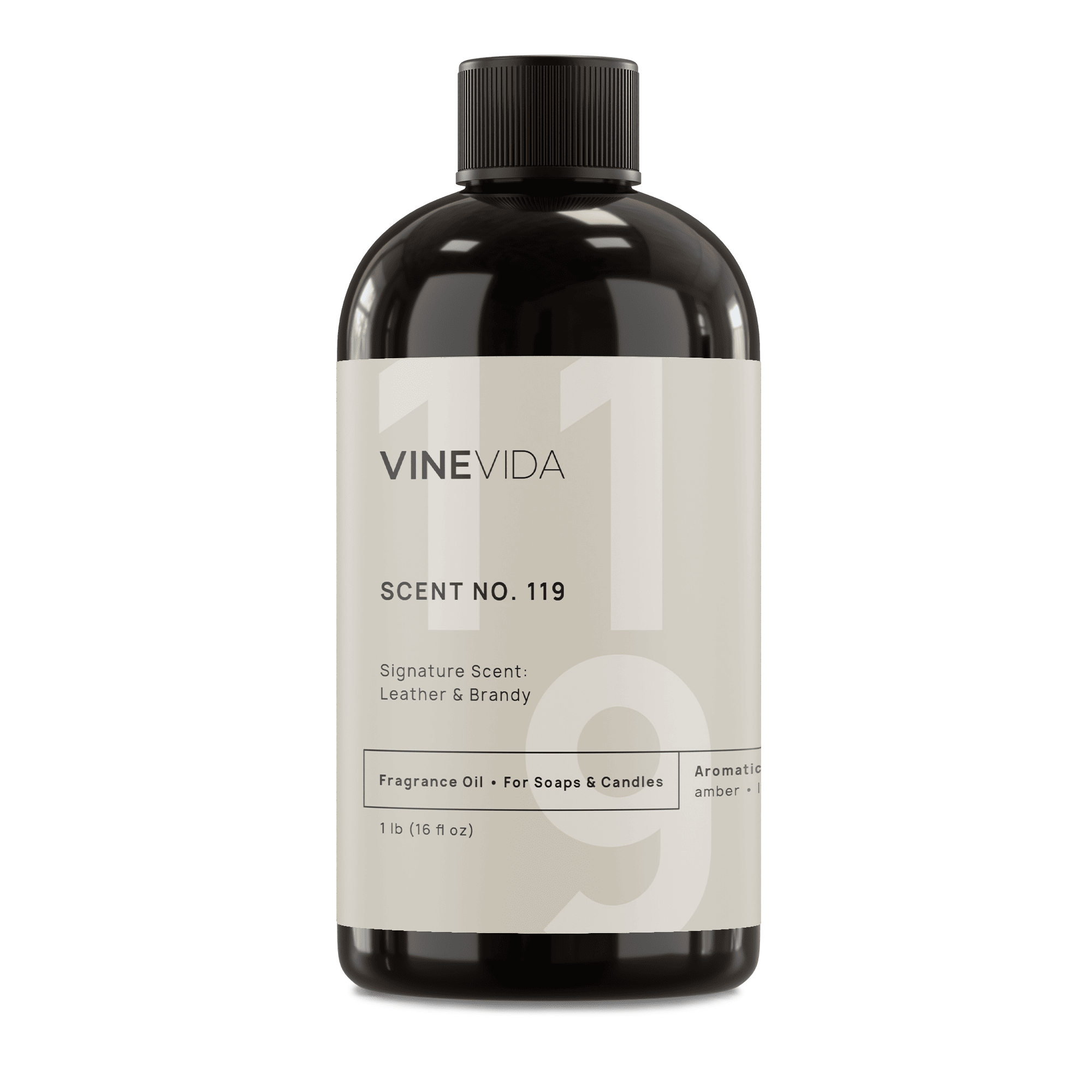 NO. 119 Fragrance Oil for Soaps & Candles - Leather & Brandy