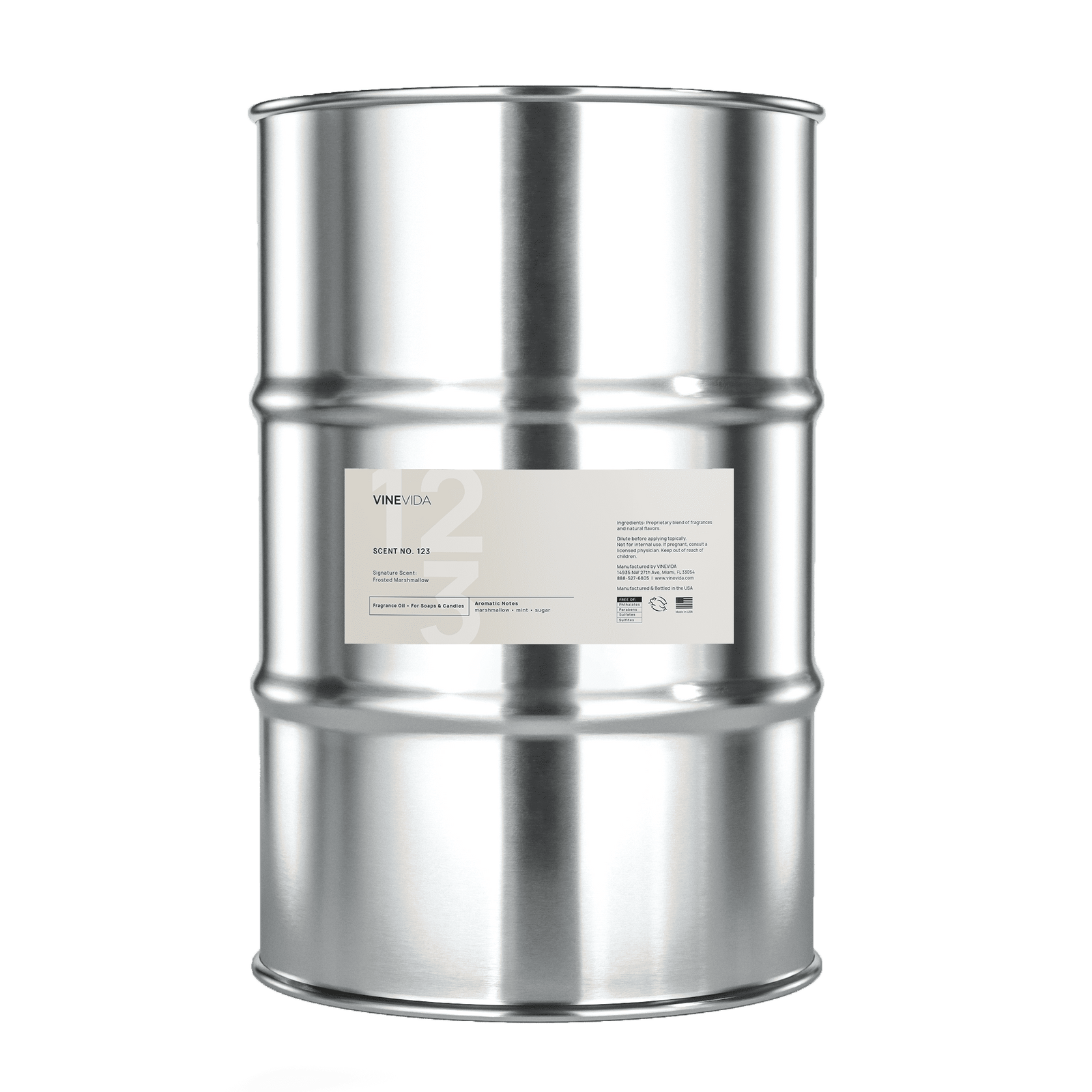 NO. 123 Fragrance Oil for Soaps & Candles - Frosted Marshmallow - Drum