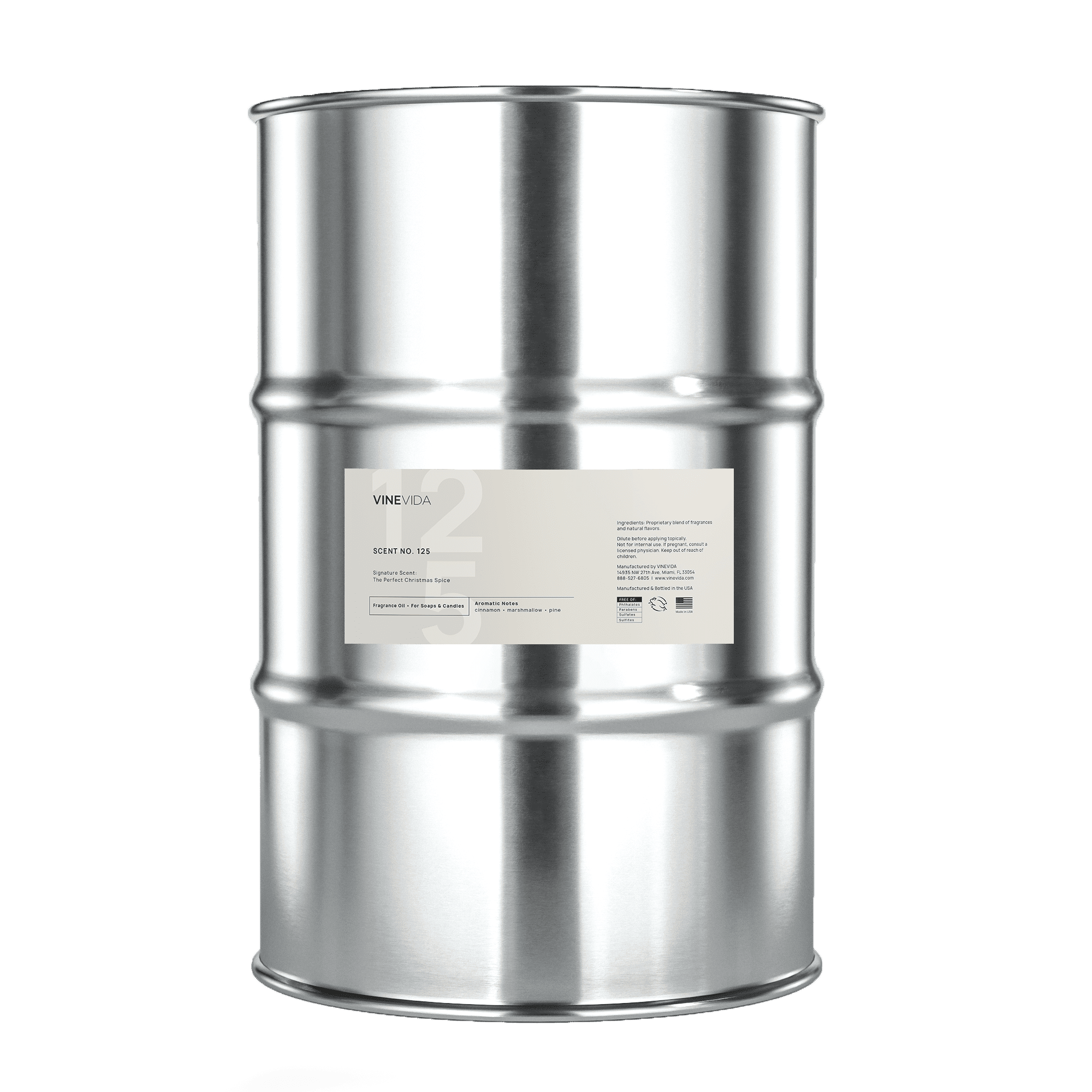 NO. 125 Fragrance Oil for Soaps & Candles - The Perfect Christmas Spice - Drum