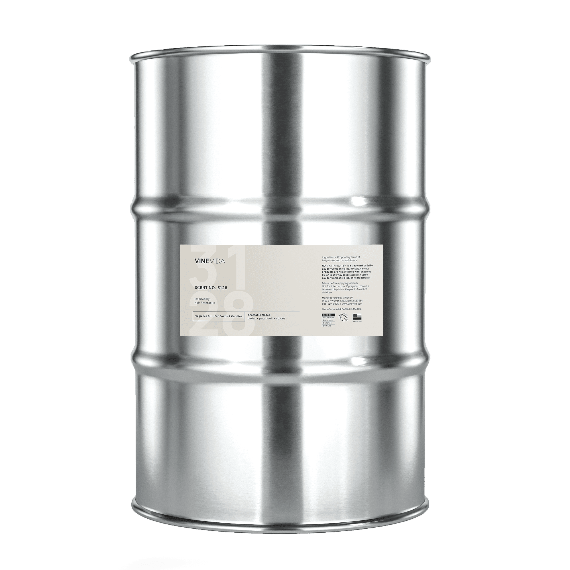 NO. 3128 Fragrance Oil for Soaps & Candles - Inspired by: Noir Anthracite by Tom Ford - Drum