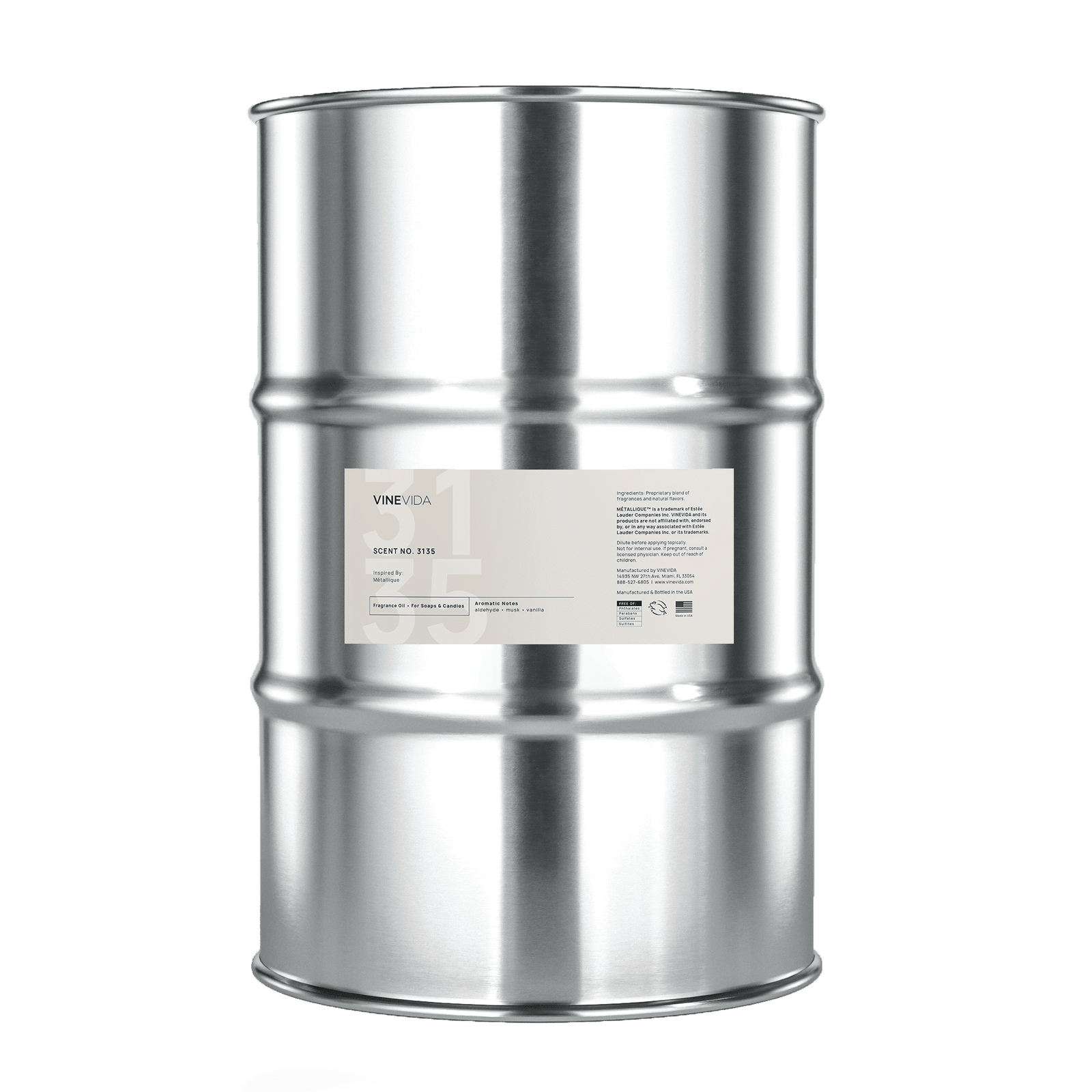 NO. 3135 Fragrance Oil for Soaps & Candles - Inspired by: Métallique by Tom Ford - Drum