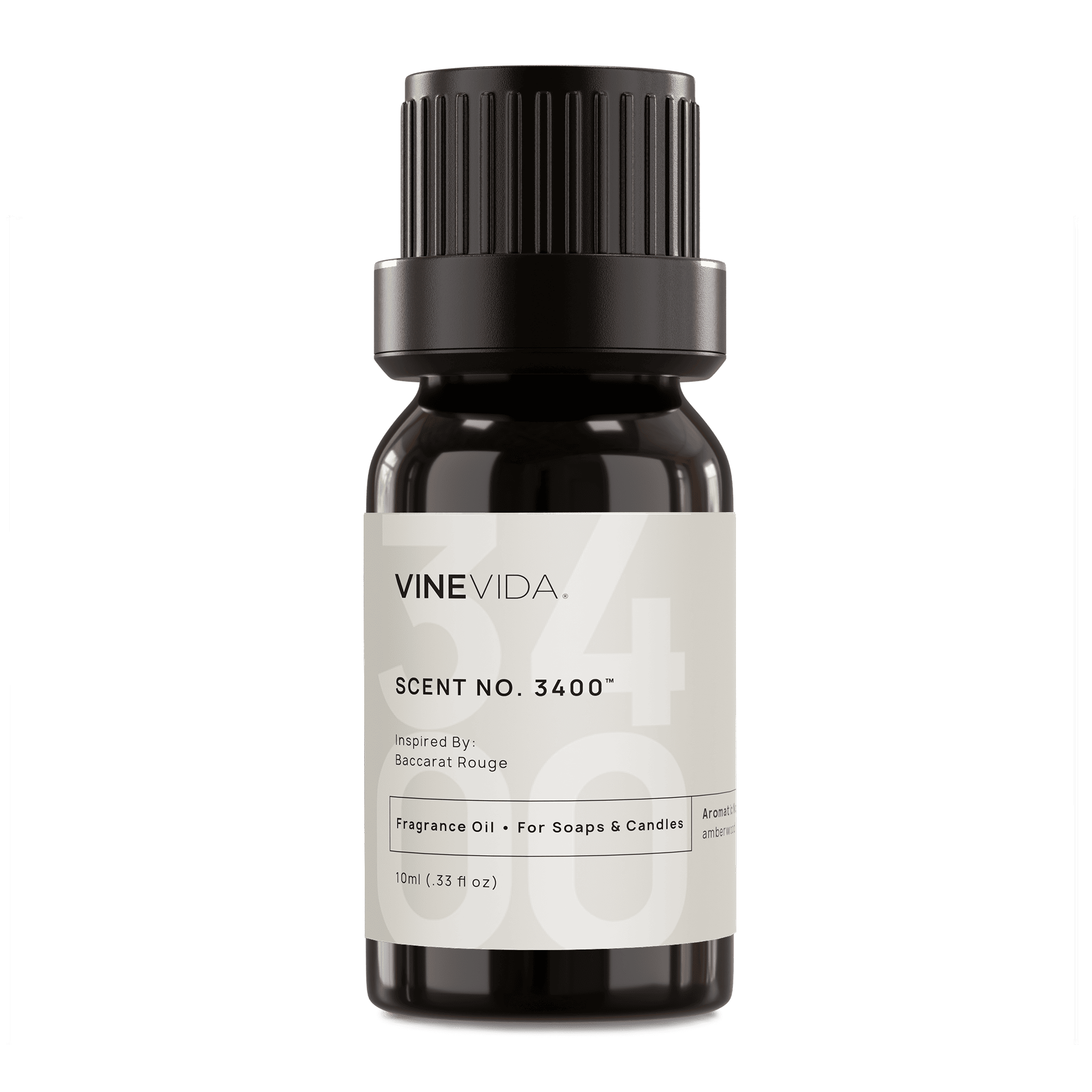 NO. 3400 Fragrance Oil for Soaps & Candles - Inspired by: Baccarat Rouge 540 by Maison Francis