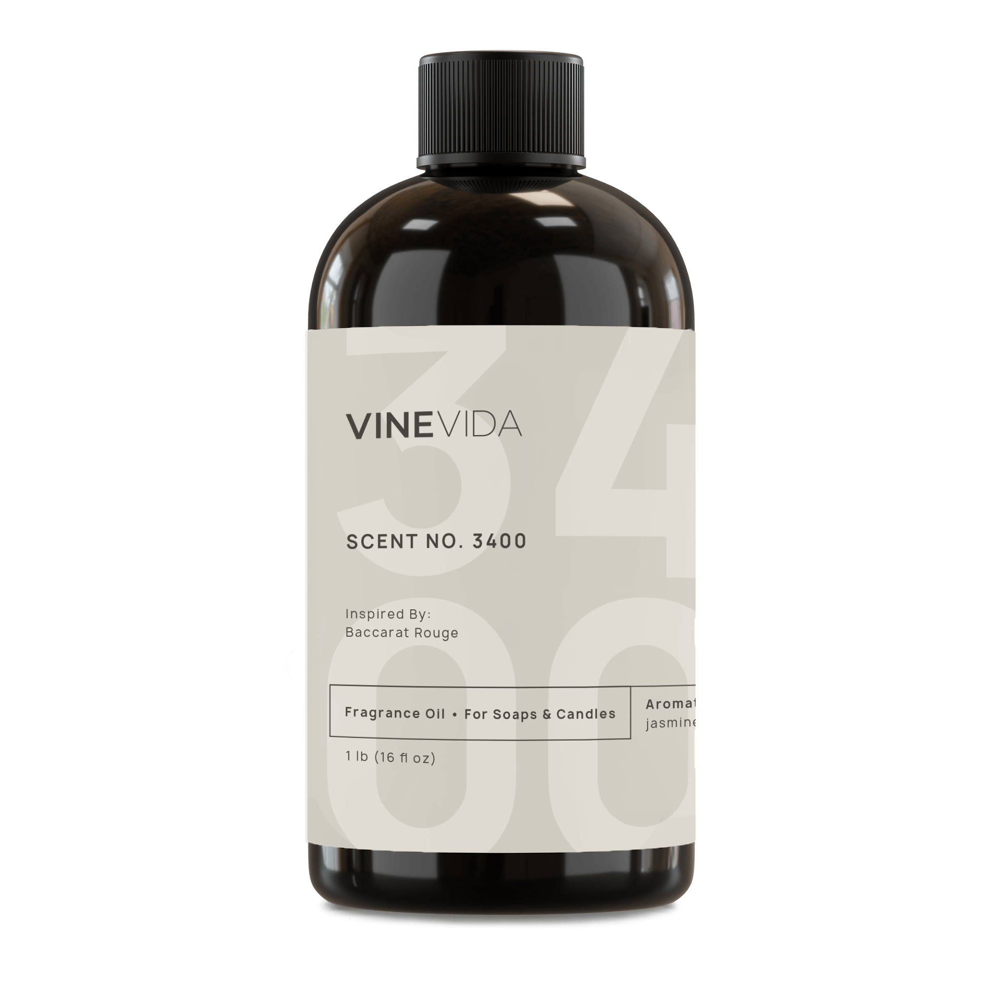 NO. 3400 Fragrance Oil for Soaps & Candles - Inspired by: Baccarat Rouge 540 by Maison Francis