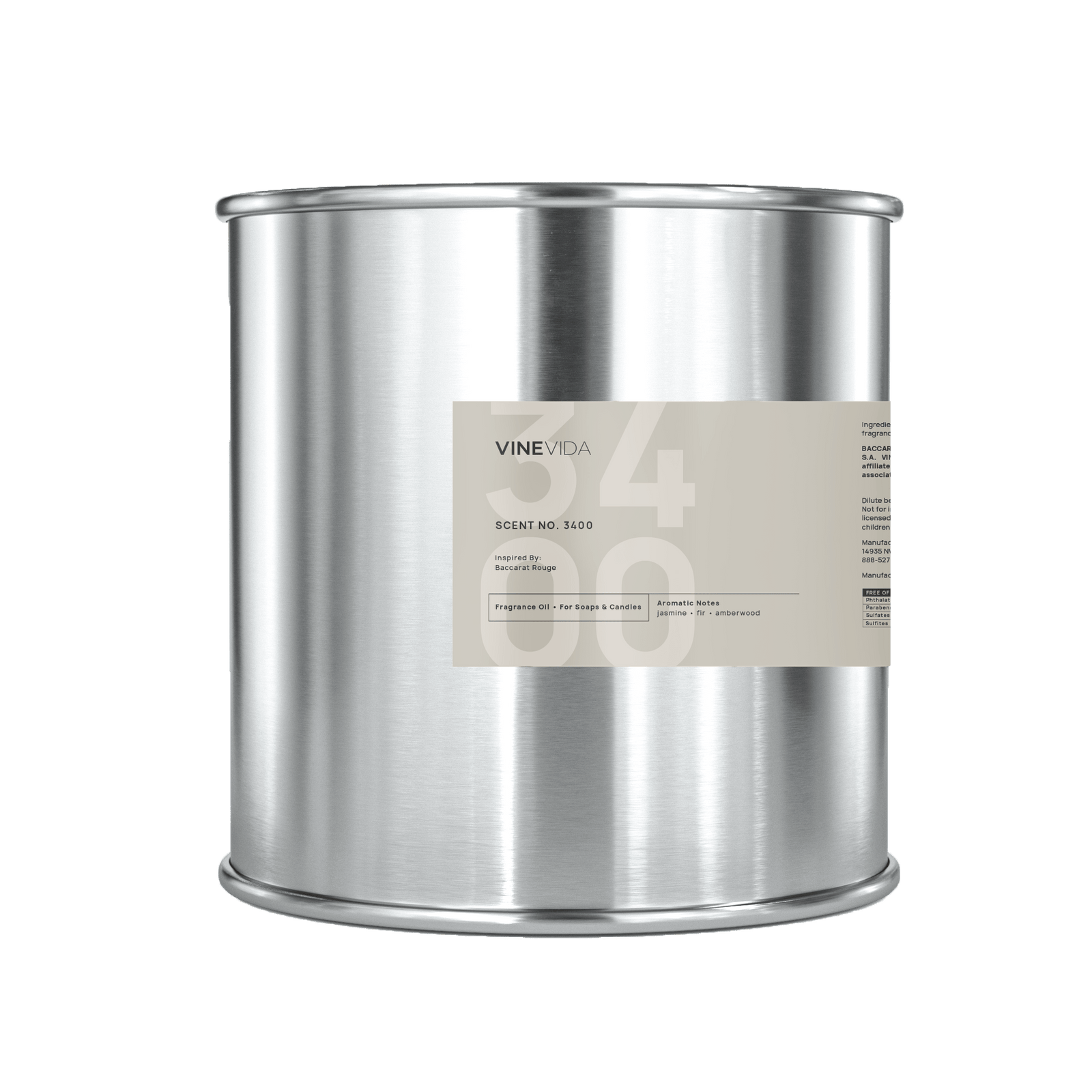 NO. 3400 Fragrance Oil for Soaps & Candles - Inspired by: Baccarat Rouge 540 by Maison Francis