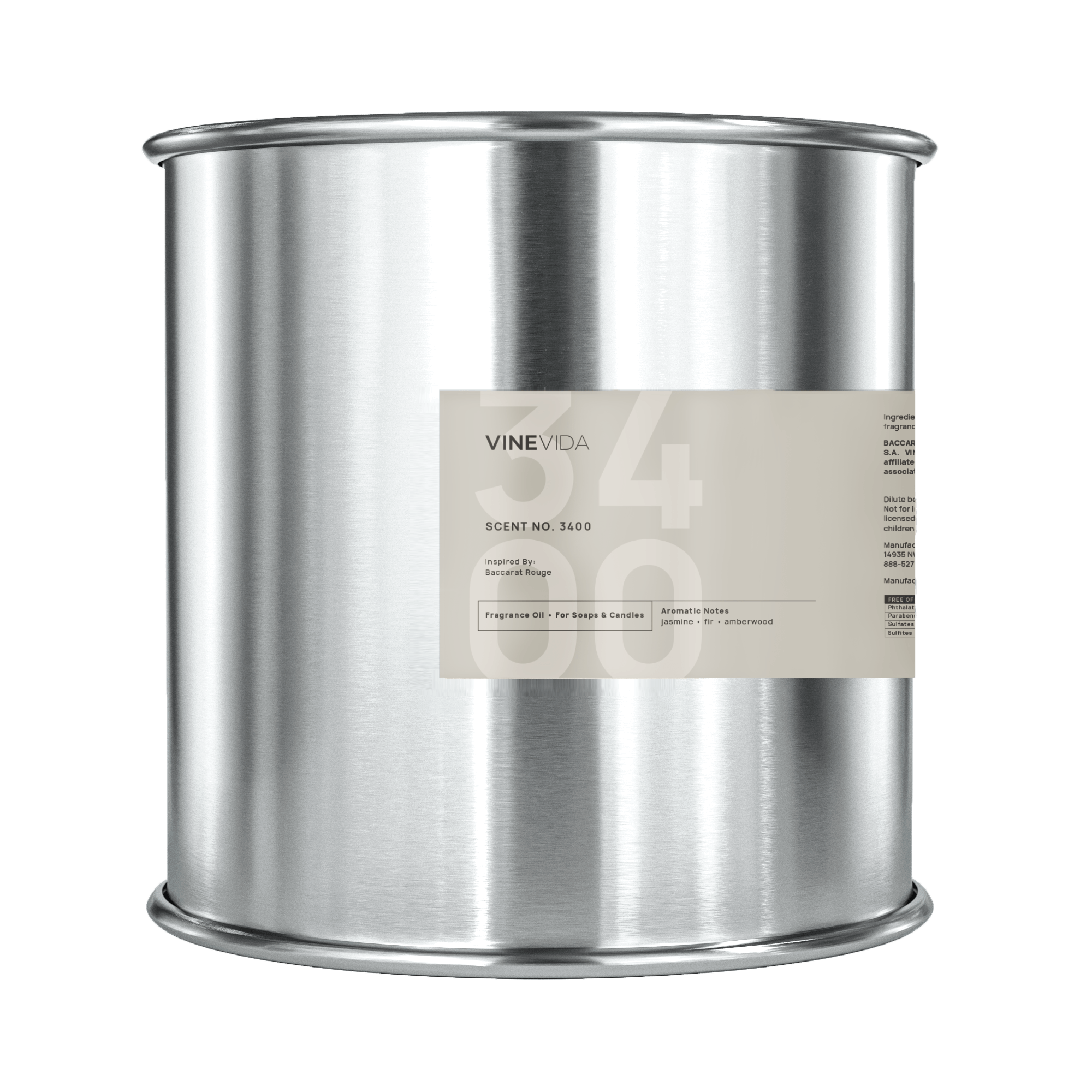 NO. 3400 Fragrance Oil for Soaps & Candles - Inspired by: Baccarat Rouge 540 by Maison Francis