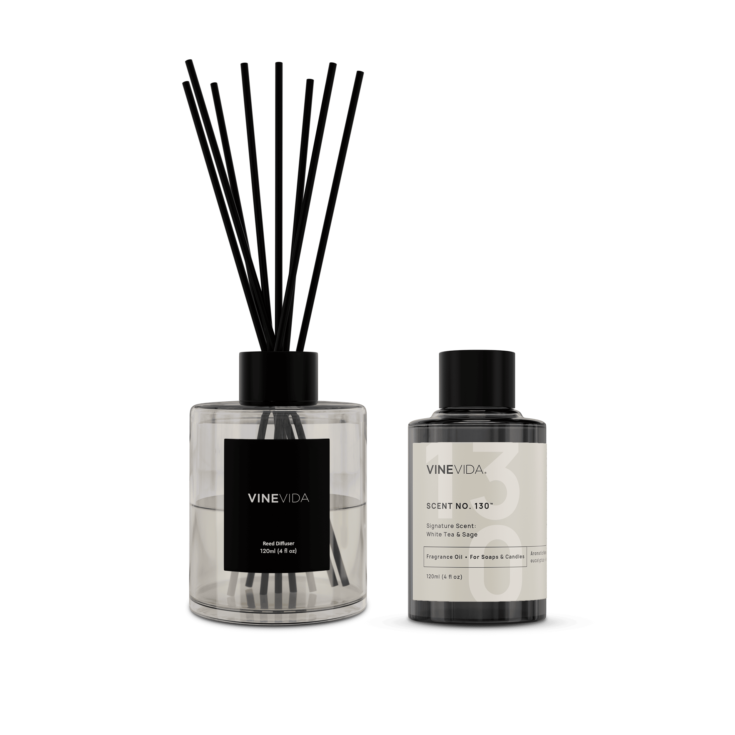 NO. 130 Reed Diffuser - White Tea & Sage