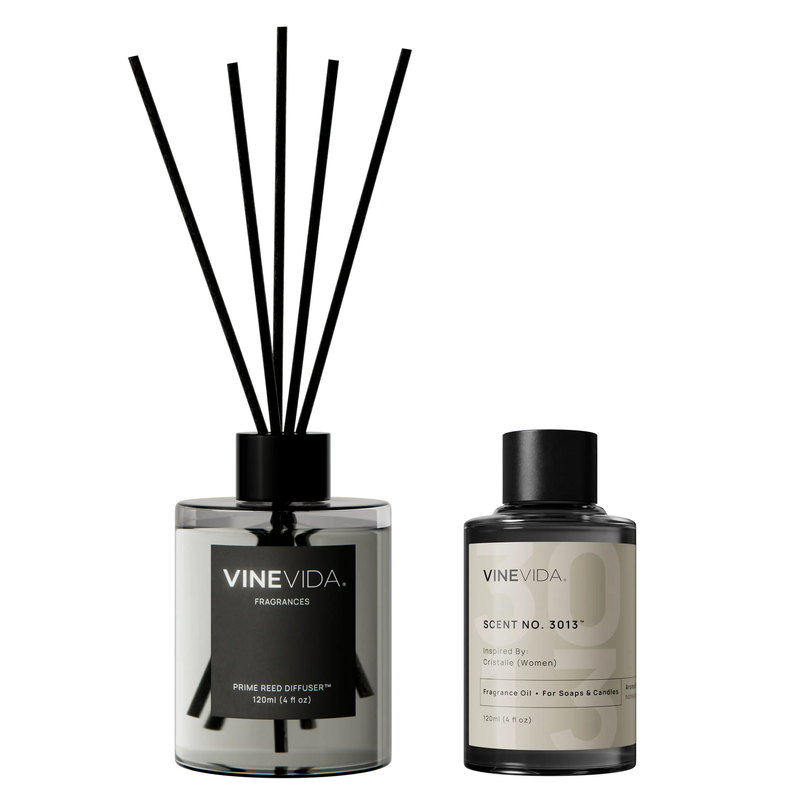 NO. 3013 Reed Diffuser - Inspired by: Cristalle (Women) by Chanel Prime Transparent 120 mL