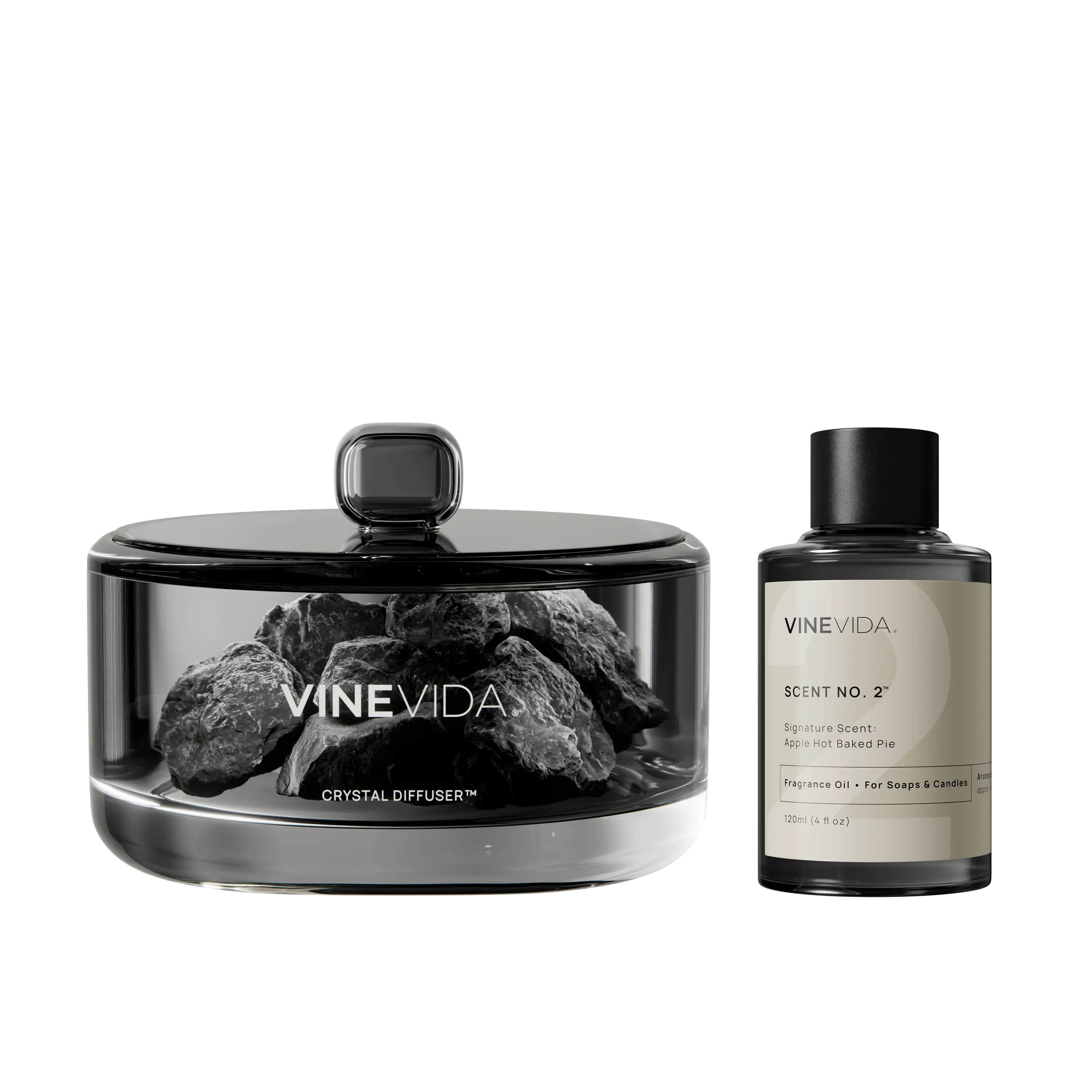 NO. 2 Stone Diffuser - Apple Hot Baked Pie Black 120 mL