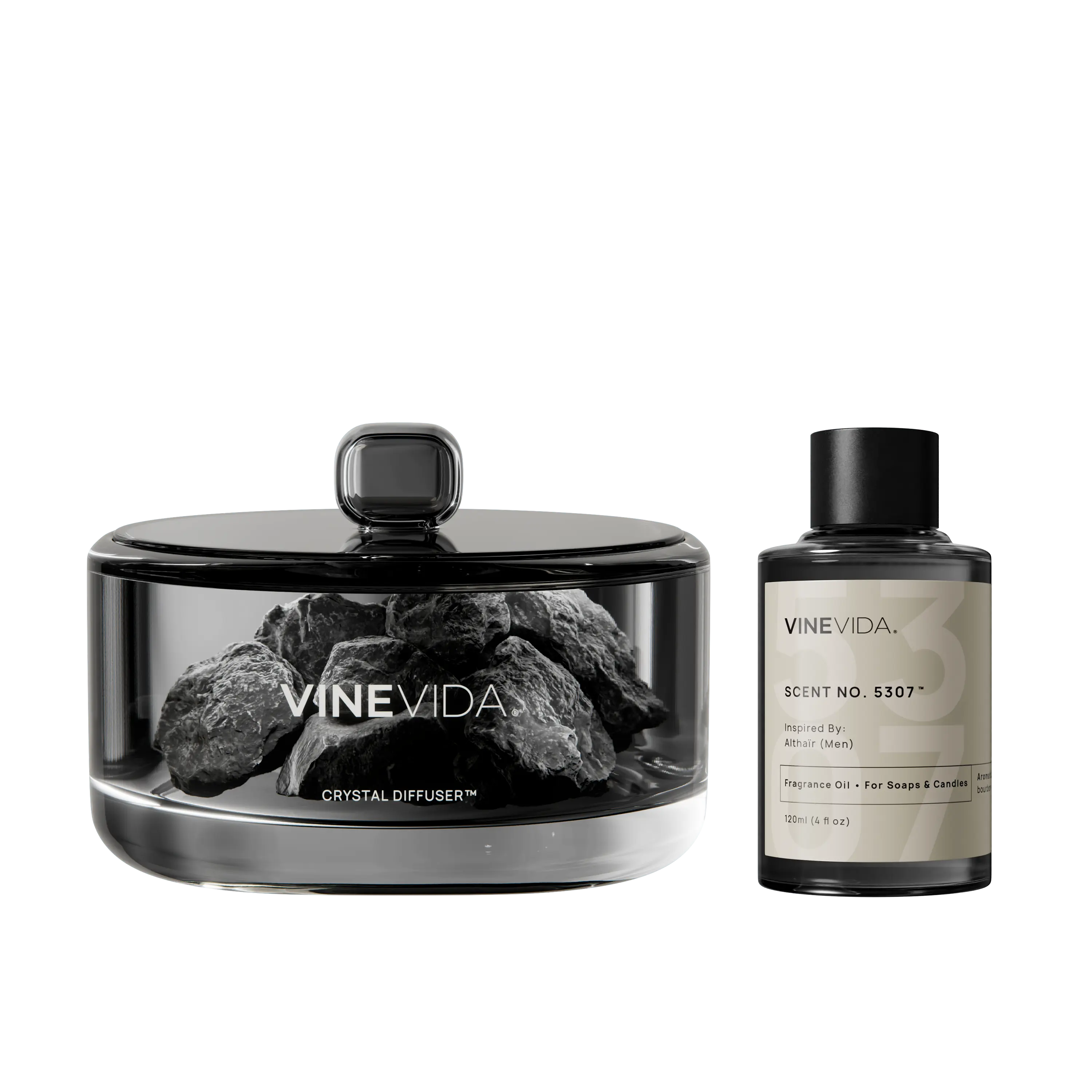 NO. 5307 Stone Diffuser - Inspired by: Althaïr (Men) by Parfums de Marly Black 120 mL