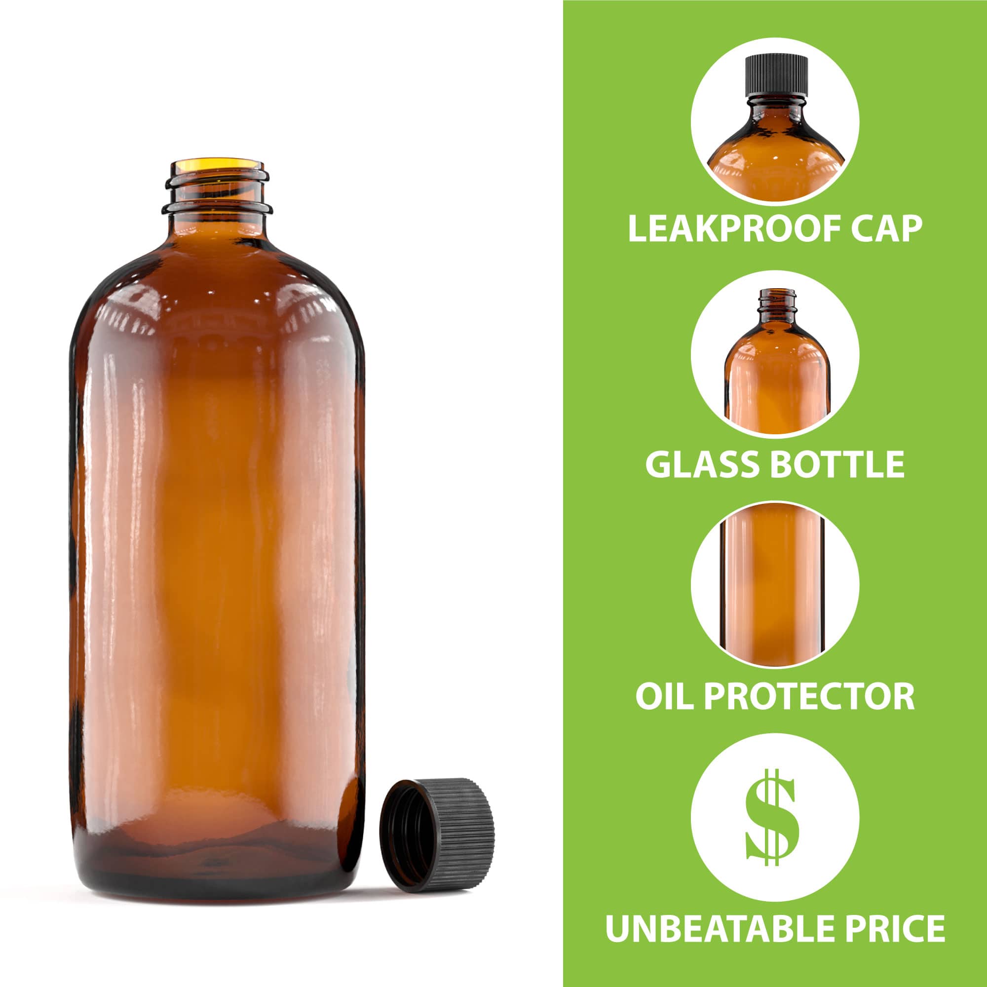 bulk amber glass bottles