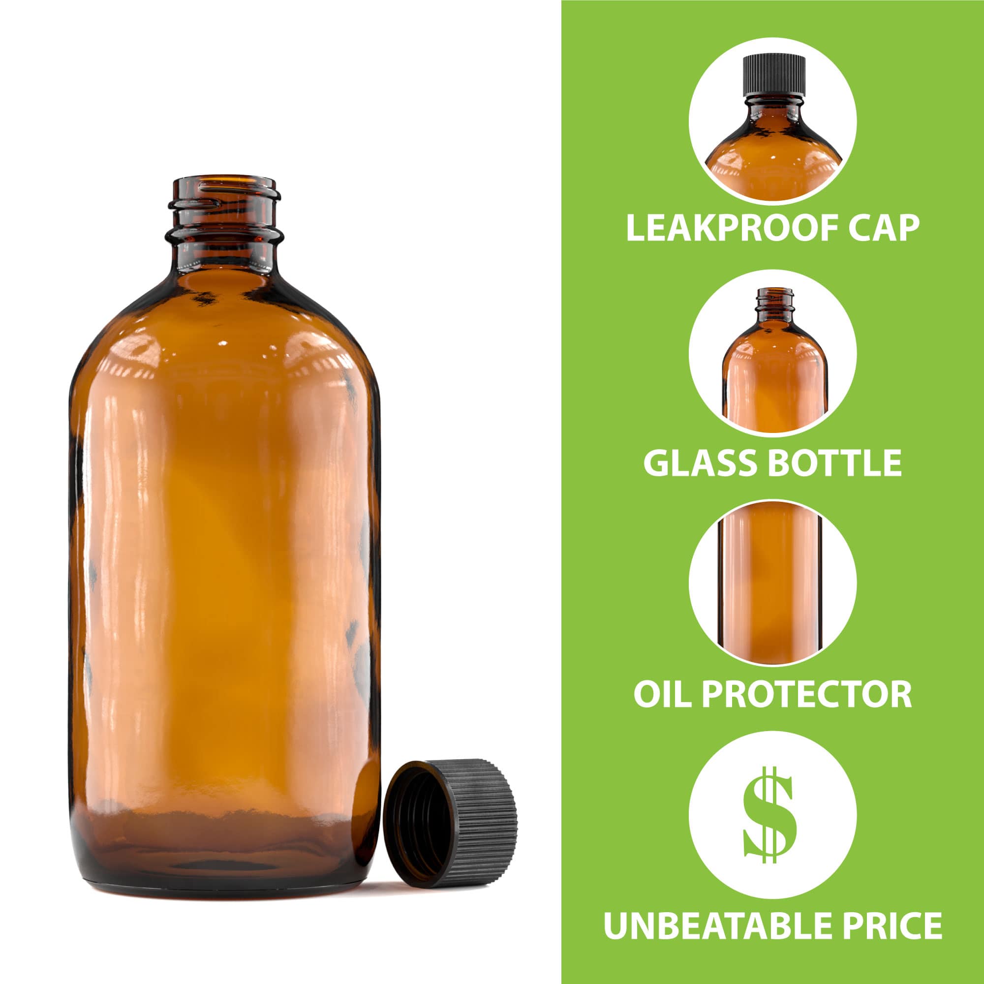 bulk amber glass bottles