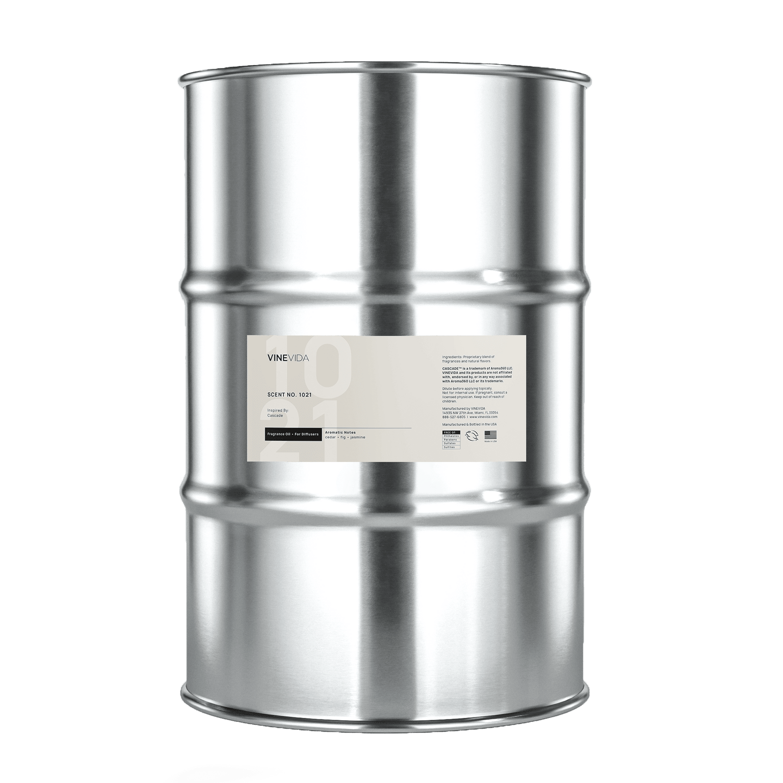 NO. 1021 Fragrance Oil for Cold Air Diffusers - Inspired by: Cascade by Aroma360 - 396lbs