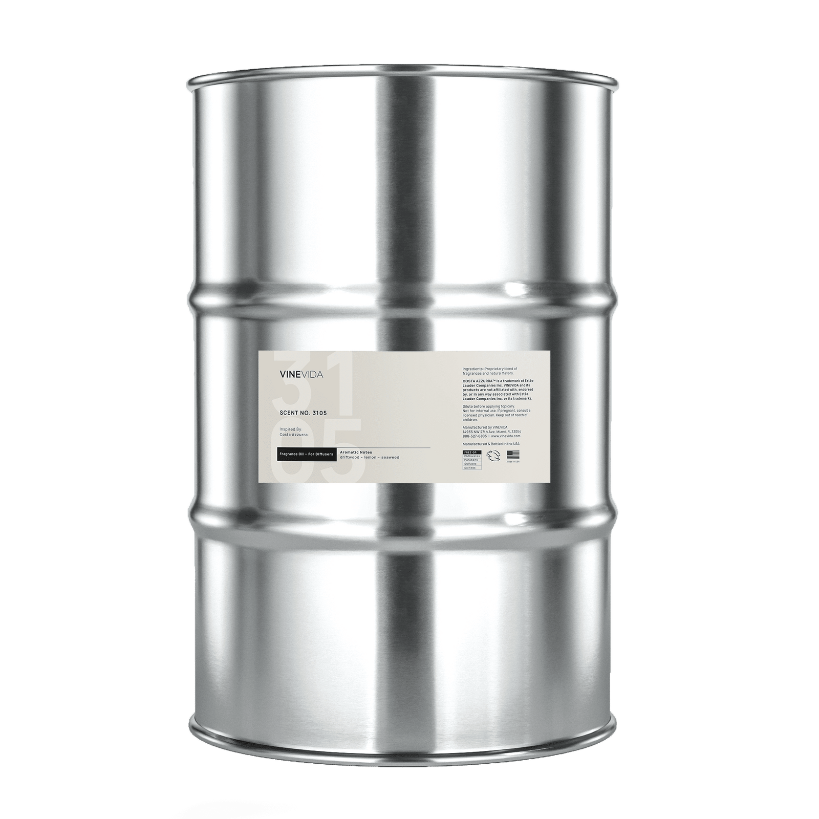 NO. 3105 Fragrance Oil for Cold Air Diffusers - Inspired by: Costa Azzurra by Tom Ford - Drum