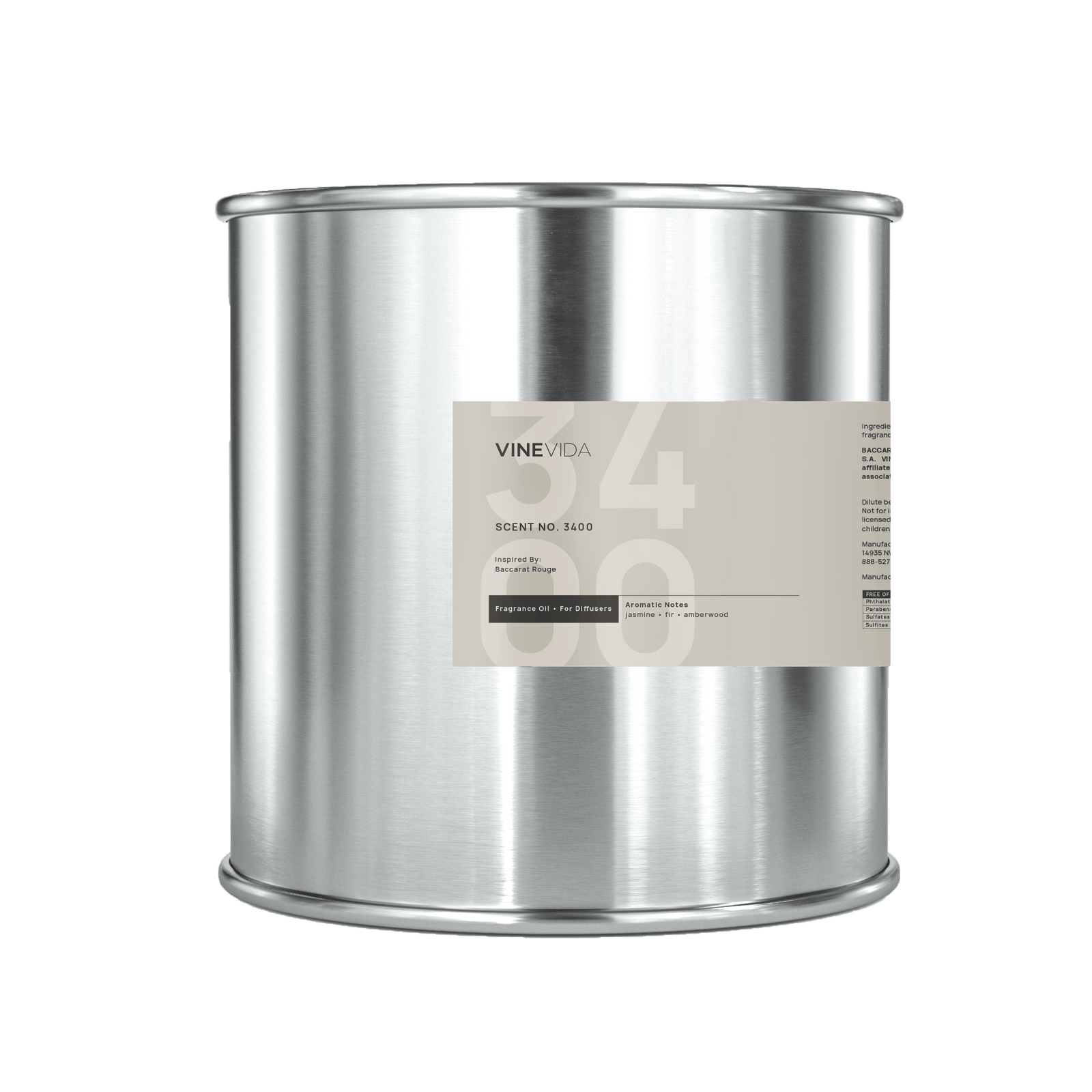 NO. 3400 Fragrance Oil for Cold Air Diffusers - Inspired by: Baccarat Rouge 540 by Maison Francis