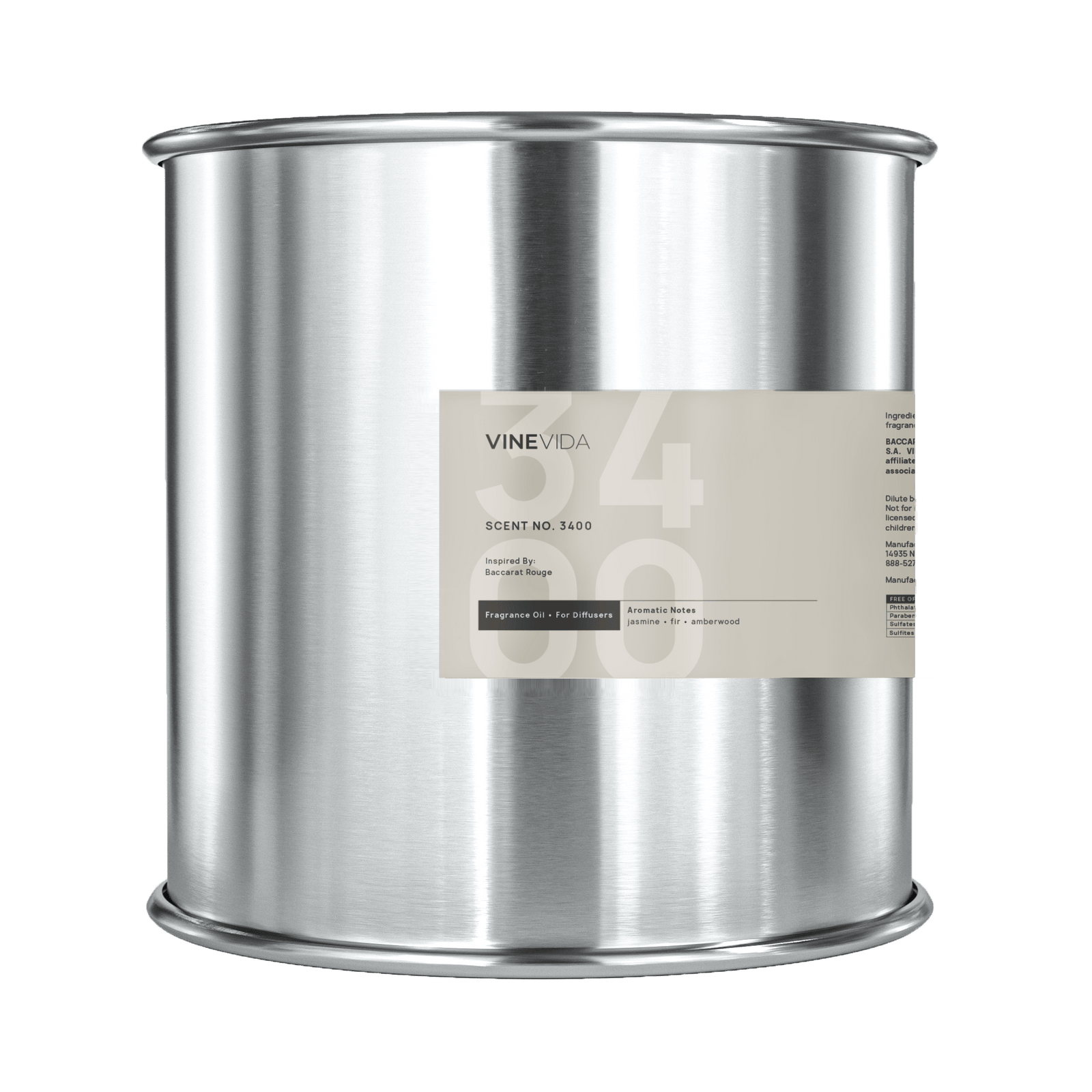 NO. 3400 Fragrance Oil for Cold Air Diffusers - Inspired by: Baccarat Rouge 540 by Maison Francis