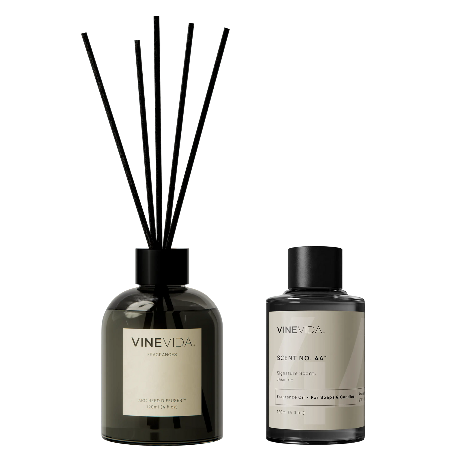 NO. 44 Reed Diffuser - Jasmine Arc Black 120 mL