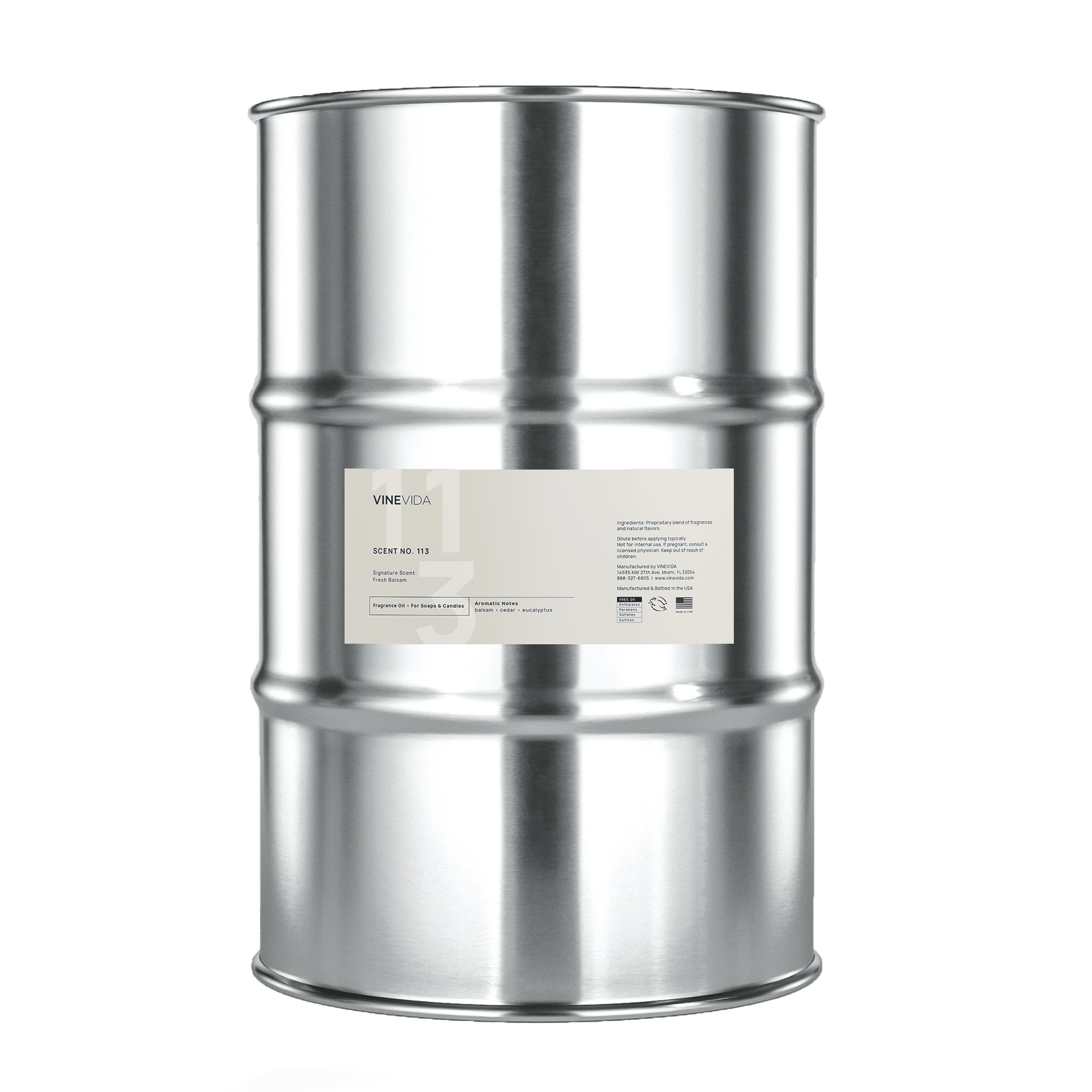 NO. 113 Fragrance Oil for Soaps & Candles - Fresh Balsam - Drum