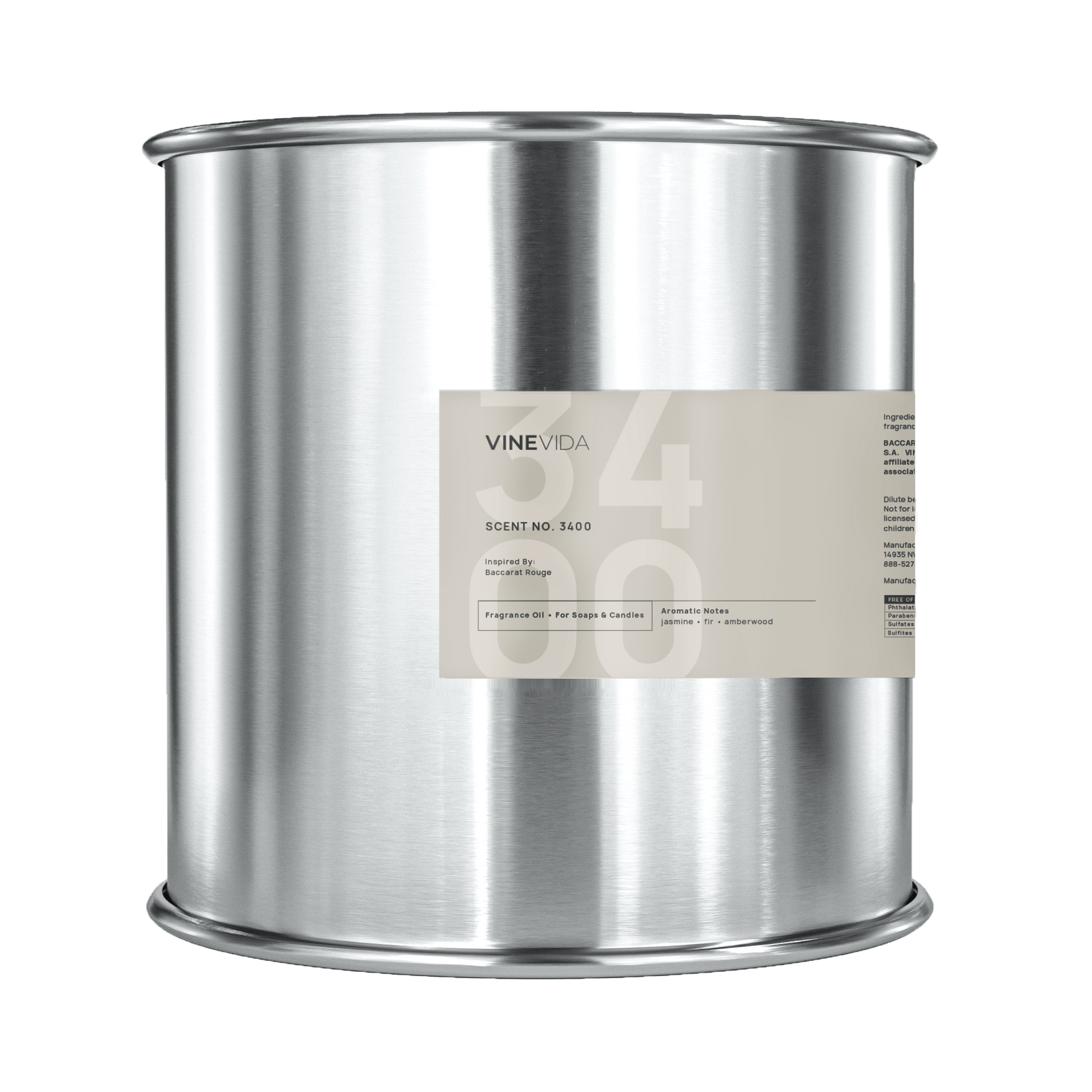 NO. 3400 Fragrance Oil for Soaps & Candles - Inspired by: Baccarat Rouge 540 by Maison Francis