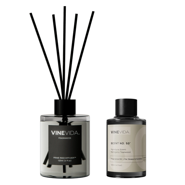 NO. 50 Reed Diffuser - Mahogany Teakwood Prime Transparent 120 mL