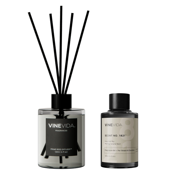 NO. 1821 Reed Diffuser - Inspired by: Pomegranate Noir by Jo Malone Prime Transparent 120 mL