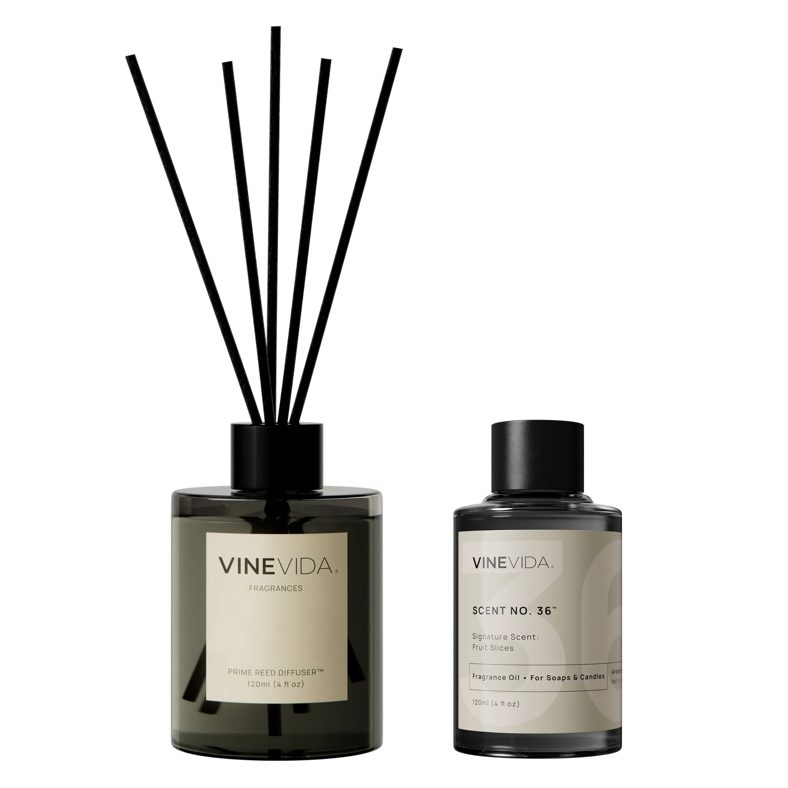 NO. 36 Reed Diffuser - Fruit Slices Prime Black 120 mL