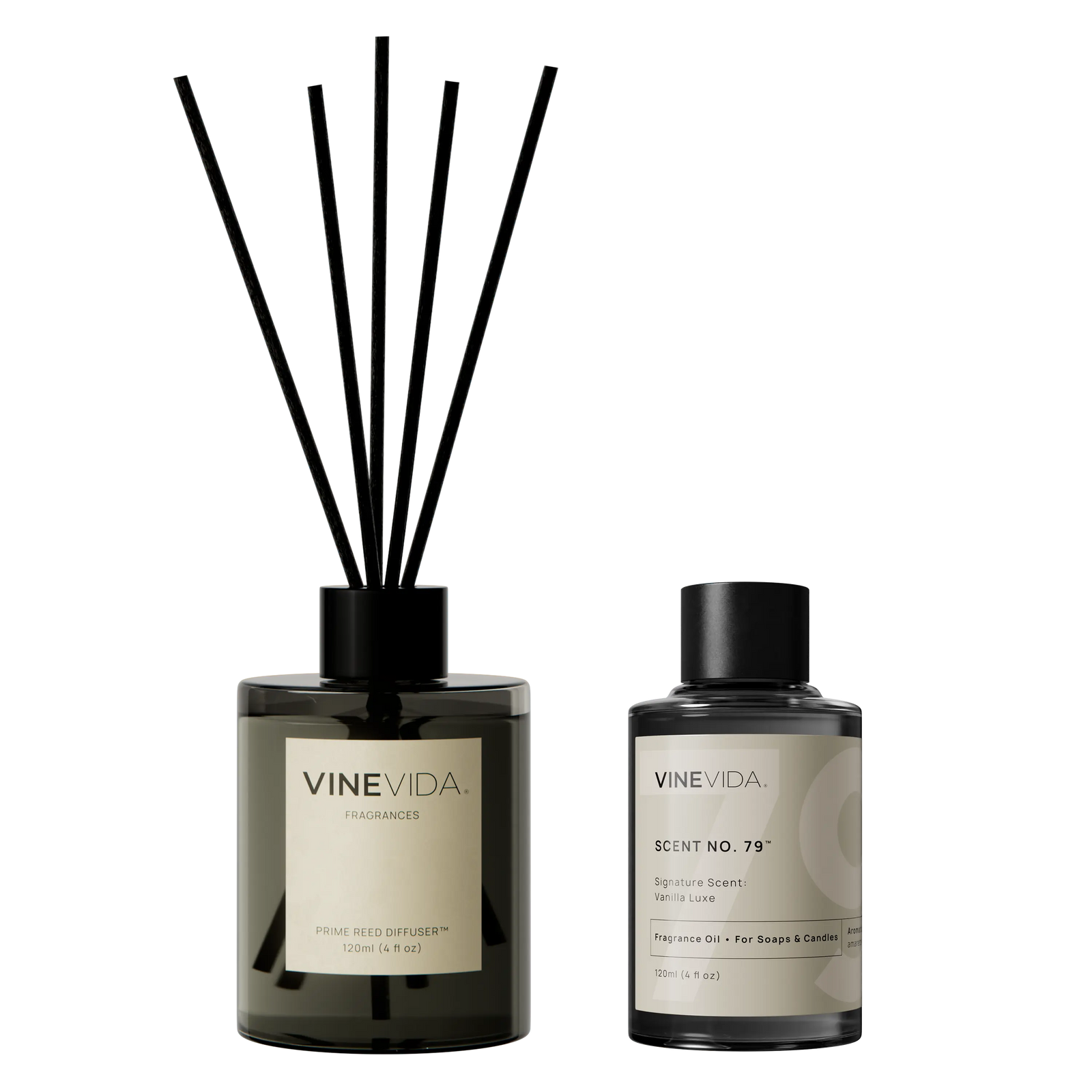 NO. 79 Reed Diffuser - Vanilla Luxe Prime Black 120 mL