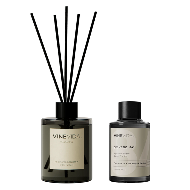 NO. 84 Reed Diffuser - Santal Tropics Prime Black 120 mL