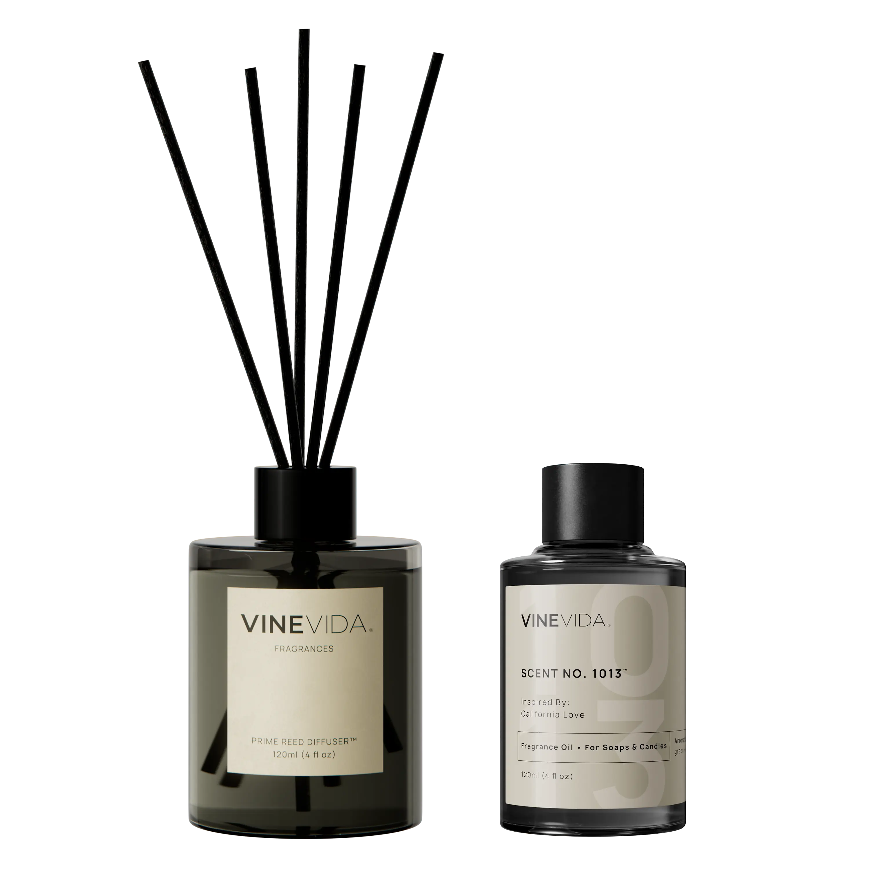 NO. 1013 Reed Diffuser - Inspired by: California Love & The Delano Hotel Prime Black 120 mL