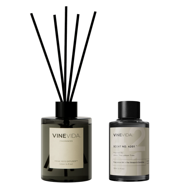 NO. 4201 Reed Diffuser - Inspired by: Under The Lemon Tree by Maison Margiela - Prime / Black / 120 mL
