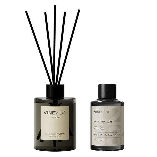 NO. 4208 Reed Diffuser - Inspired by: Autumn Vibes by Maison Margiela - Prime / Black / 120 mL