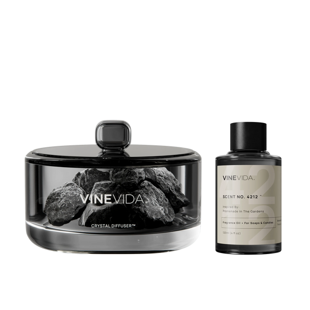 NO. 4212 Crystal Diffuser - Inspired by: Promenade In The Gardens by Maison Margiela - Black / 120 mL